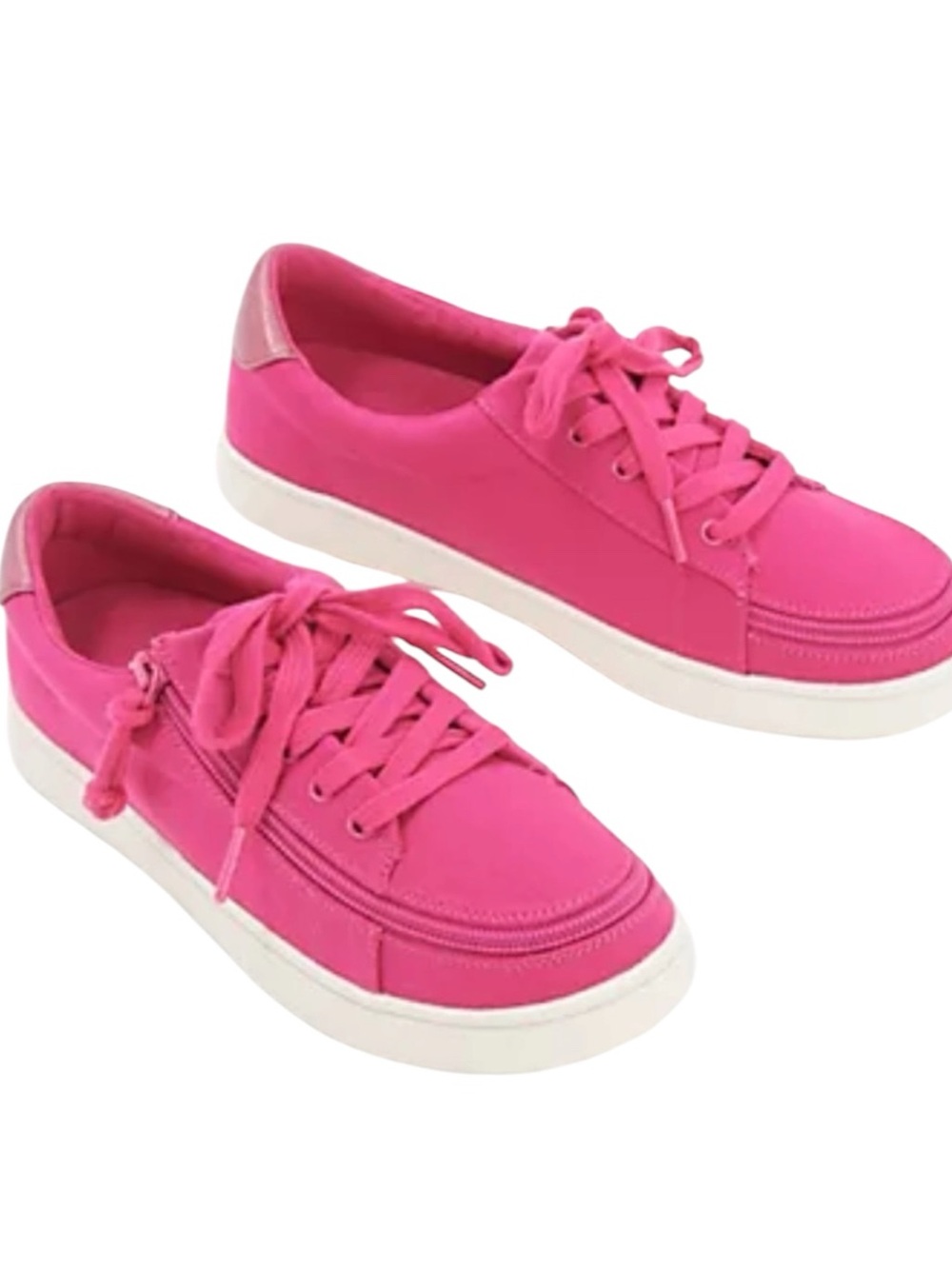 Billy Footwear Wide Sneaker II Zipper Sneaker Size 6W in Wild Orchid Pink